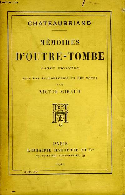 Mmoires d'Outre-Tombe.