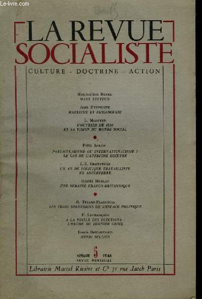 La Revue Socialiste N5