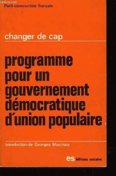 Programme pour un gouvernement dmocratique d'Union Populaire.