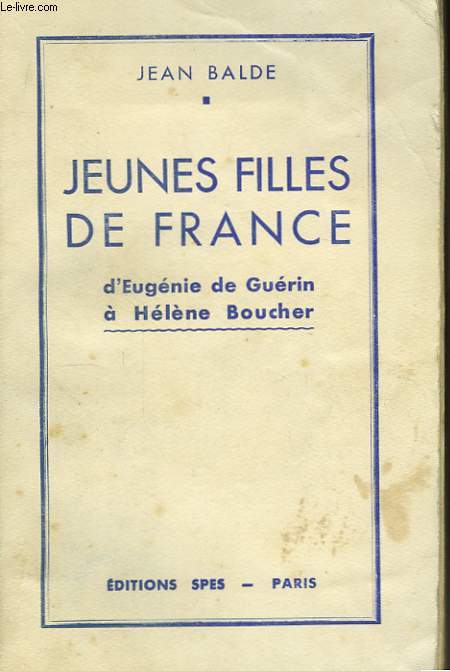 Jeunes Filles de France.