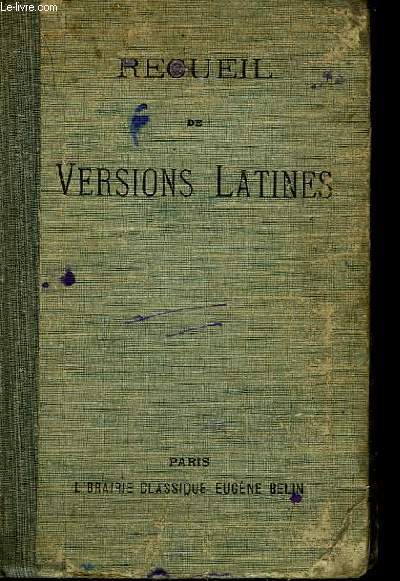 Recueil de versions latines.