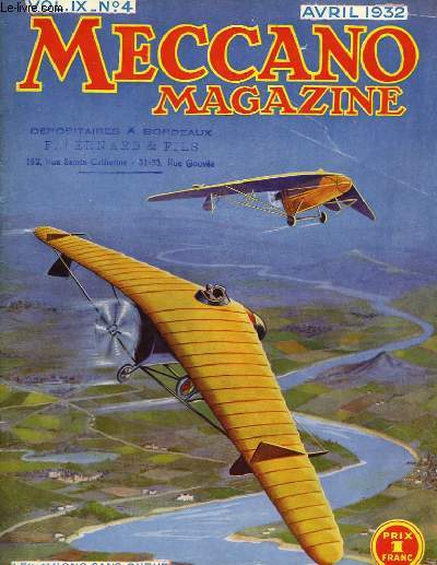 Meccano Magazine. Vol. IX, n4 : Les avions sans queue.