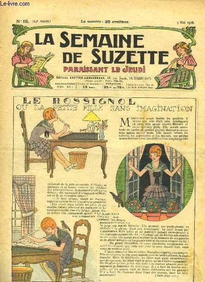 La Semaine de Suzette n18 : Le Rossignol ou la petite fille sans imagination.
