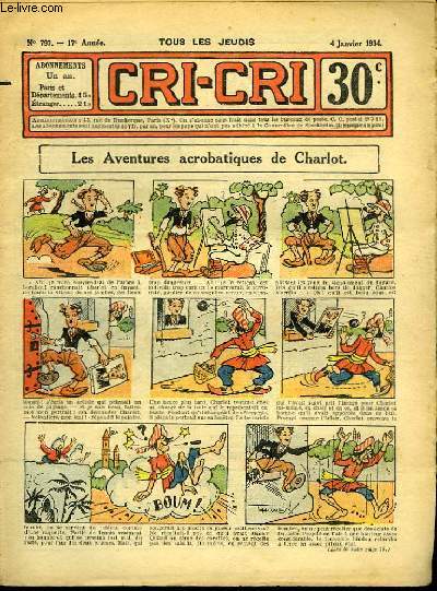 Cri-Cri n797, 17me anne : Les Aventures acrobatiques de Charlot.