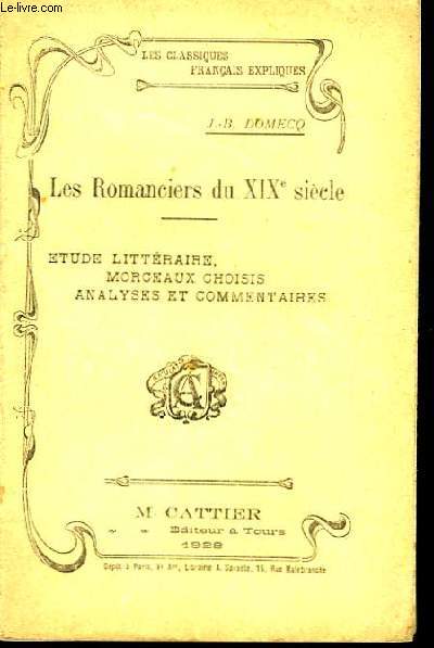 Les Romanciers du XIXme sicle