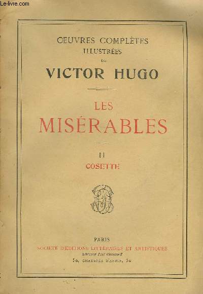 Les Misrables. TOME II : Cosette