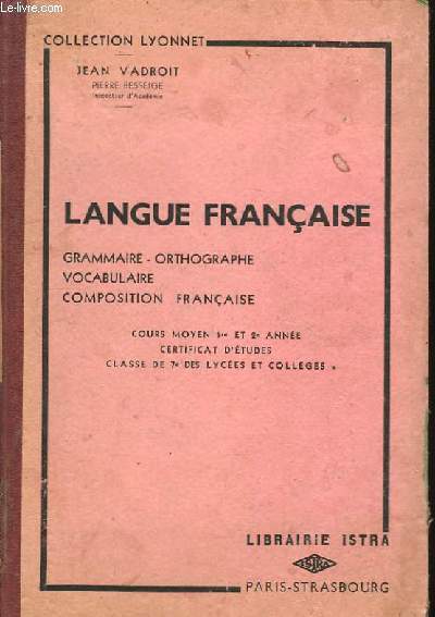 Langue Franaise.