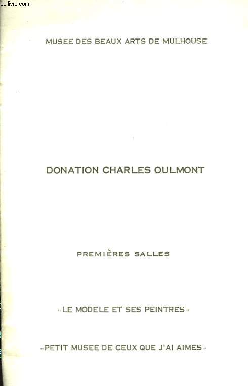Donation Charles Oulmont.
