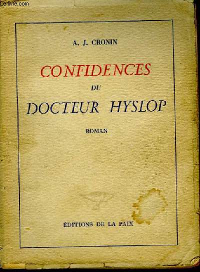 Confidences du Docteur Hyslop