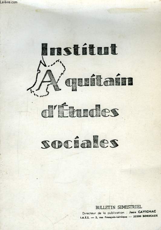 Institut Aquitain d'Etudes Sociales n46