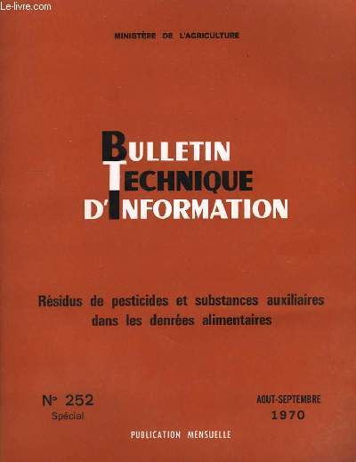 Bulletin Technique d'Information n252