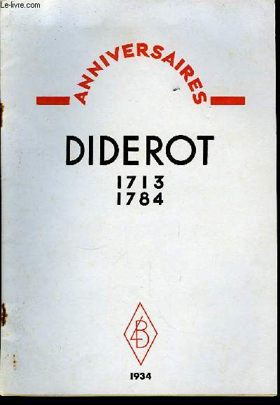 Diderot 1713 - 1784.