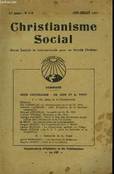 Christianisme Social N5 - 6, 55me anne
