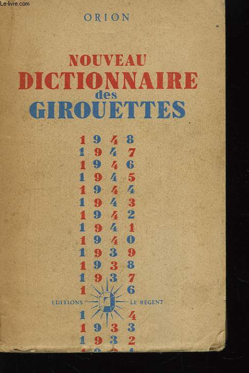 Nouveau Dictionnaire des Girouettes.