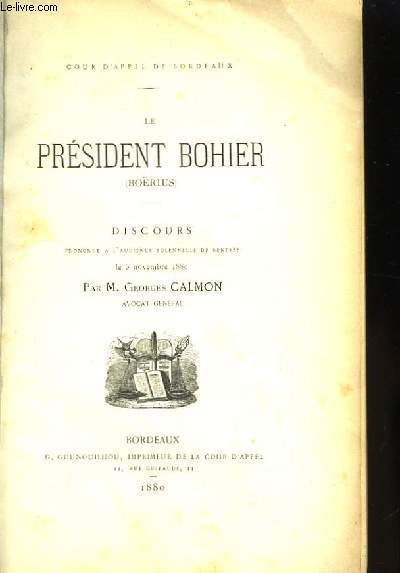 Le Prsident Bohier (Borius)