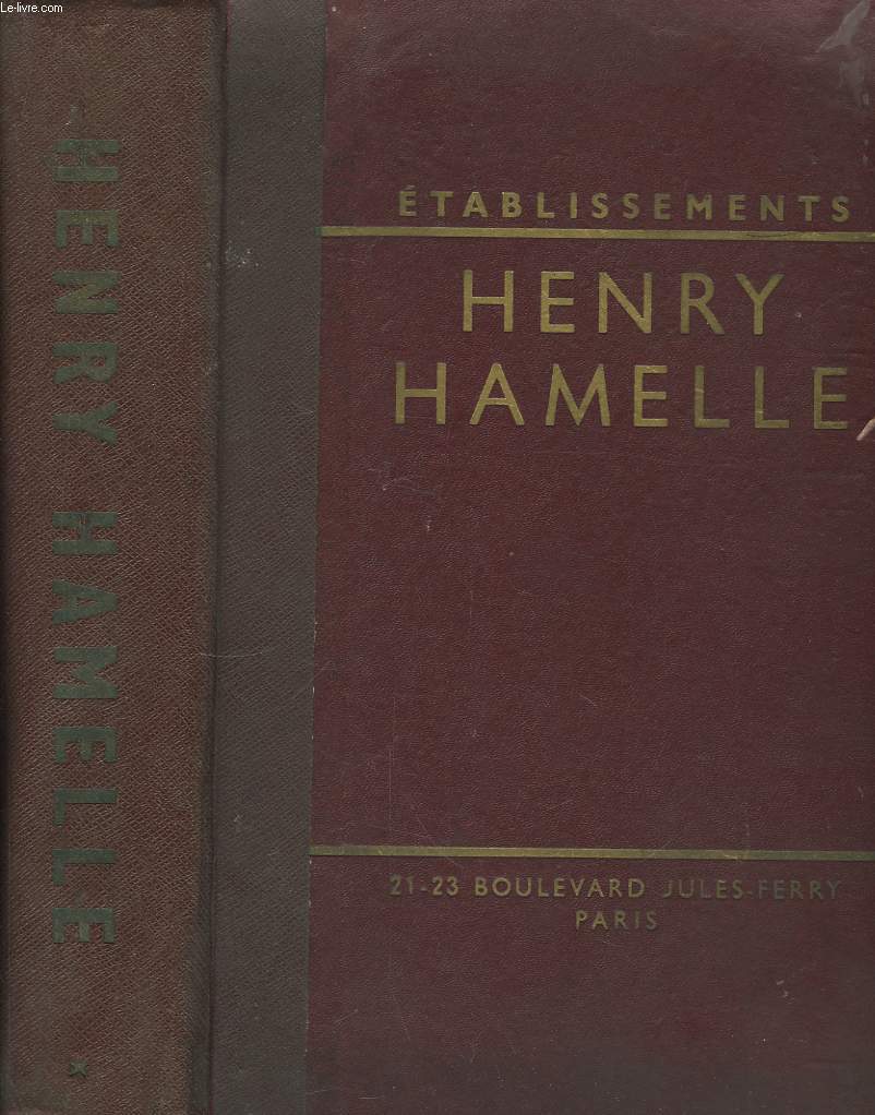 Catalogue n52, des tablissements H. Hamelle