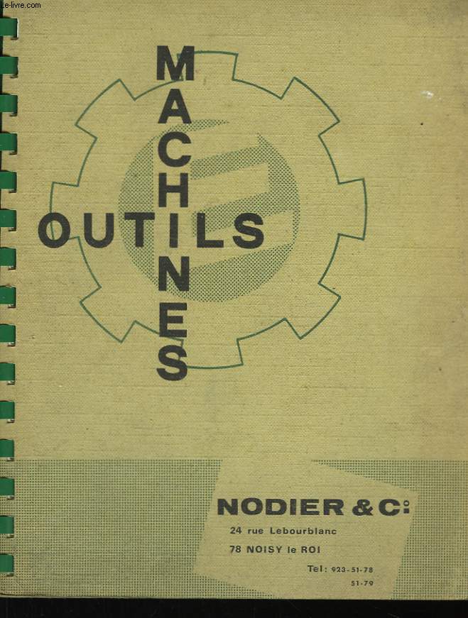 Catalogue de Machines et Outils.
