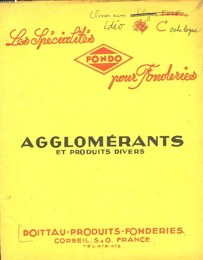 Agglomrants et Produits divers. Fondo