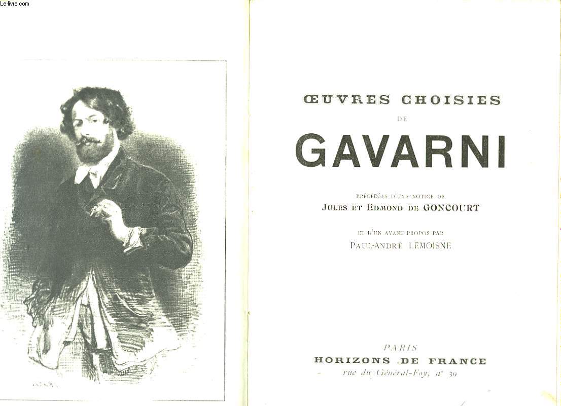 Oeuvres choisies de Gavarni.