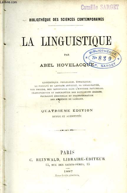La Linguistique.