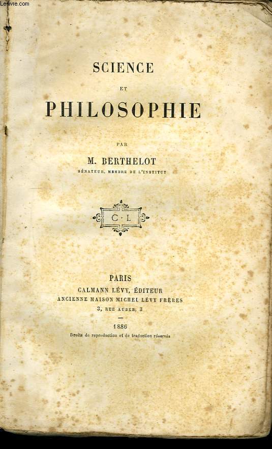 Sciences et Philosophie