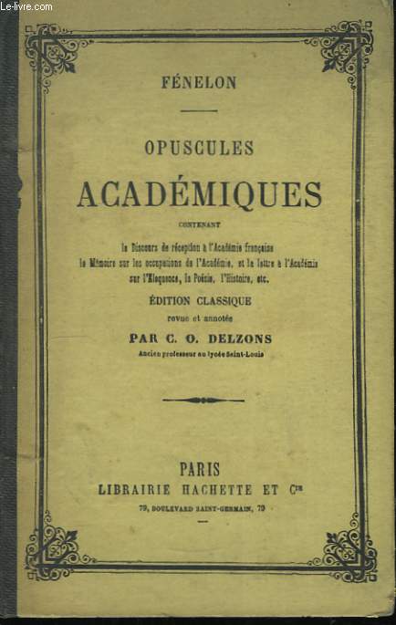 Opuscules Acadmiques.