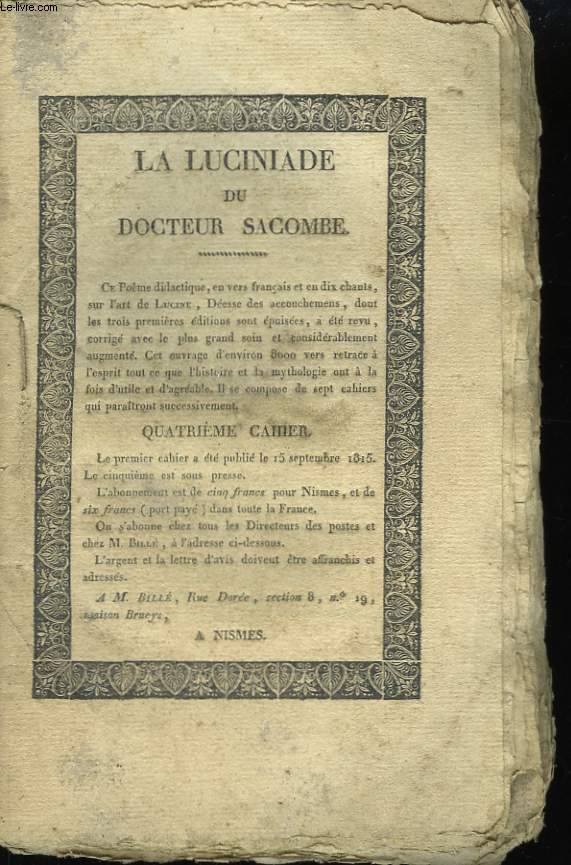 La Luciniade. 4me Cahier