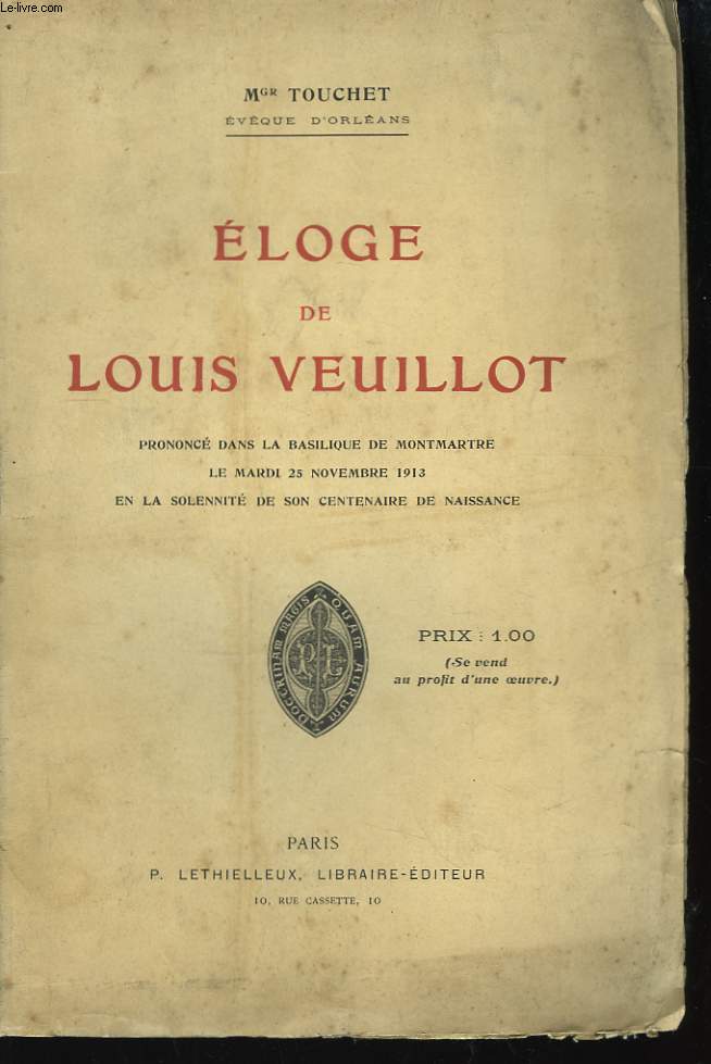 Eloge de Louis Veuillot.