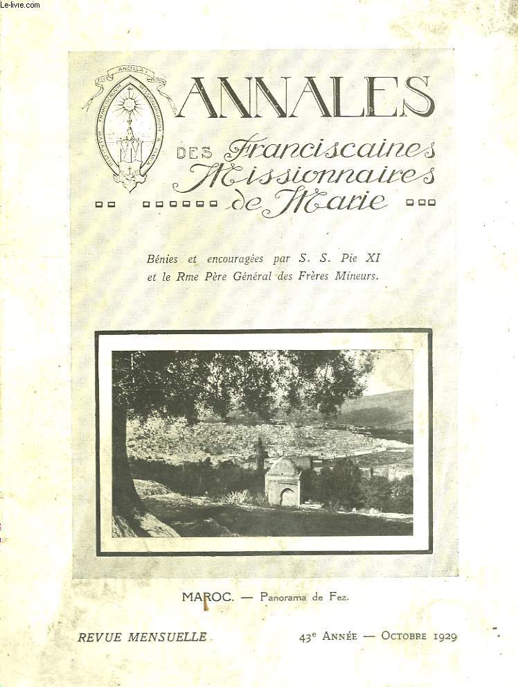 Annales des Franciscaines Missionnaires de Marie. 43me anne.