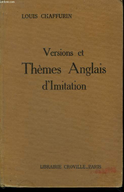 Versions et Thmes Anglais d'Imitation.