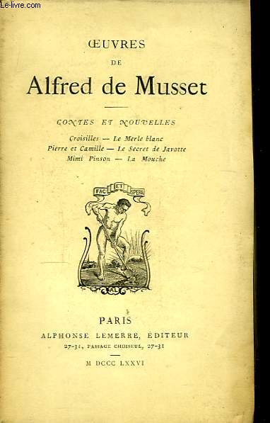 Oeuvres de Alfred de Musset. Contes et Nouvelles.