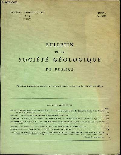 Bulletin de la Socit Gologique de France. N2 - TOME XV