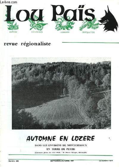 Lou Pas, n286 : Automne en Lozre, dans les environs de Montchiroux en terre de Peyre.