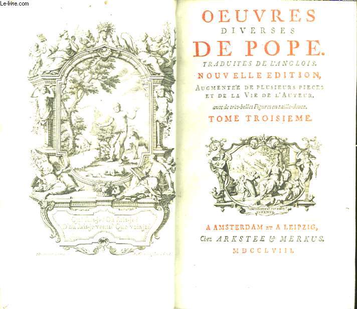 Oeuvres diverses de Pope. TOME III