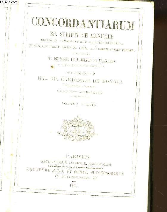 Concordantiarum SS. Scripturae Manuale