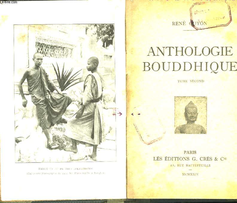 Anthologie Bouddhique. Tome 2nd.