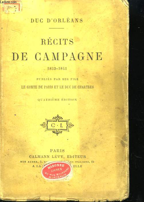 Rcits de Campagne. 1833 - 1841