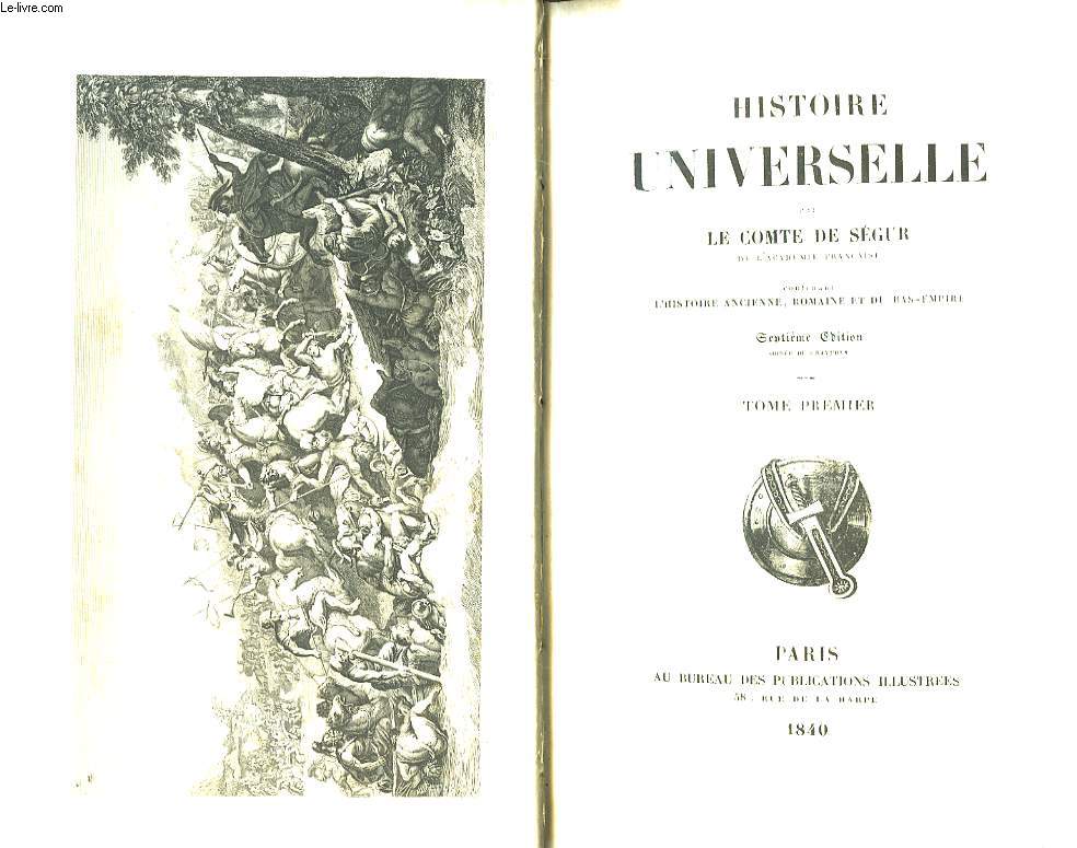 Histoire Universelle. TOME 1er