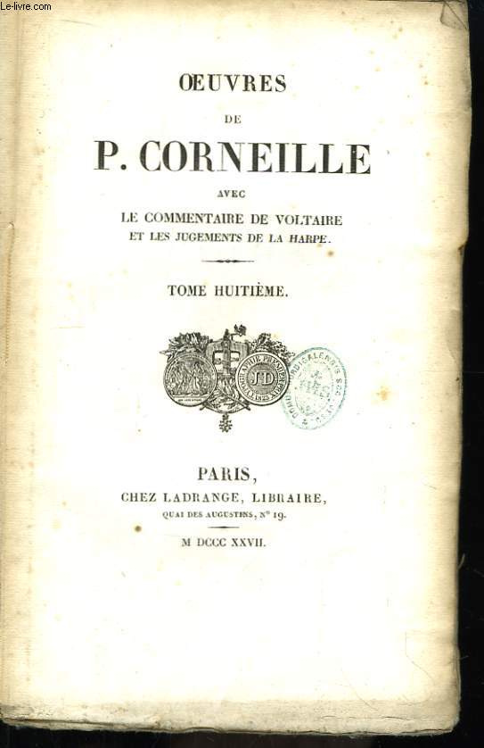 Oeuvres de P. Corneille. Tome 8