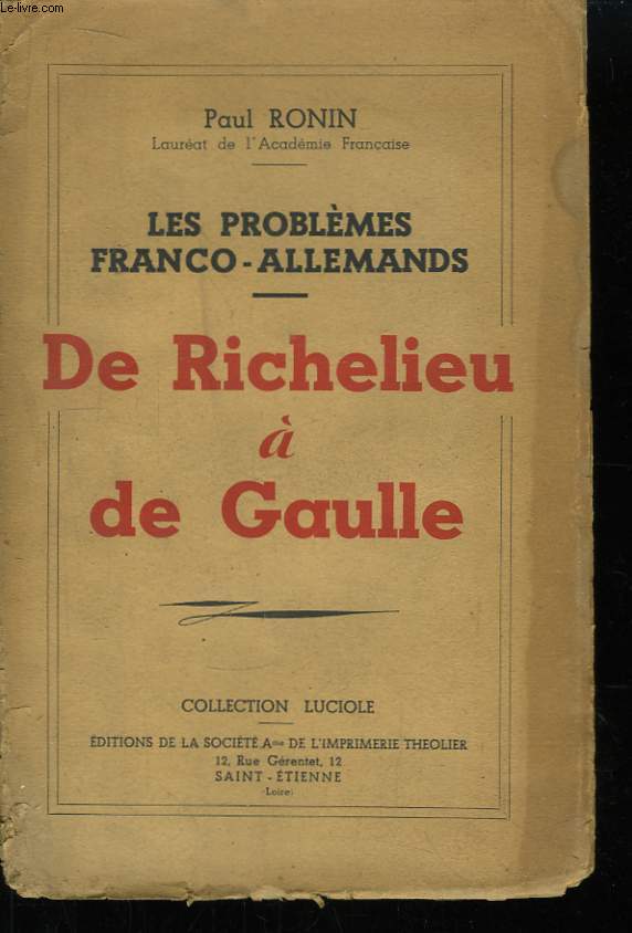 De Richelieu  De Gaulle.
