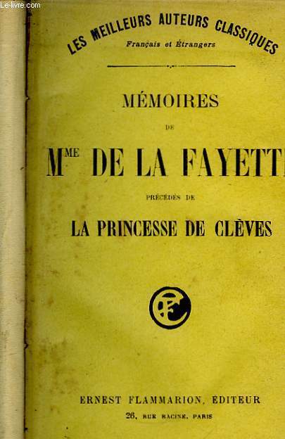 Mmoires de Mme De La Fayette.