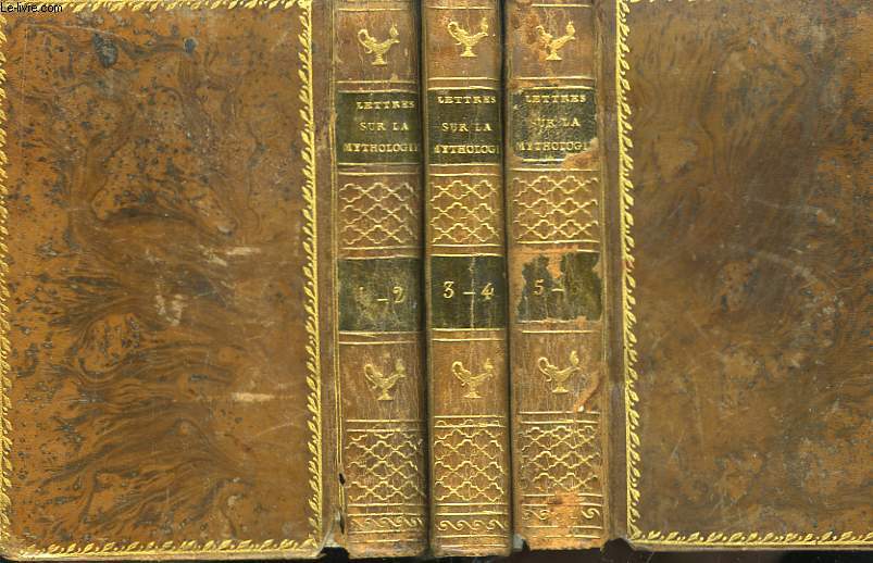 Lettres  Emilie sur la Mythologie. 6 Tomes en 3 volumes.