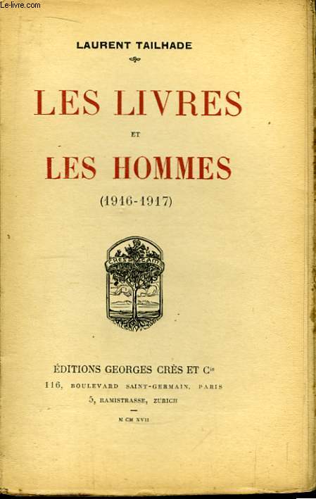 Les livres et les hommes (1916 - 1917)