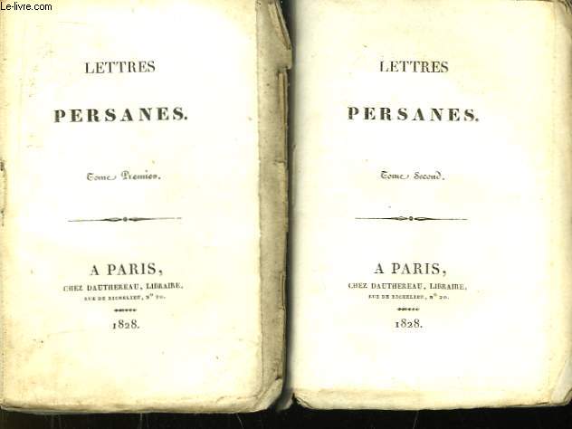 Lettres Persanes. En 2 TOMES