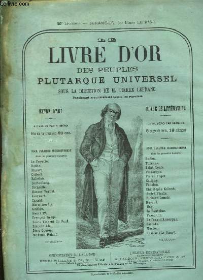 Le Livre d'Or des Peuples Plutarque Universel. Livraison n30 : Branger, par Pierre Lefranc.
