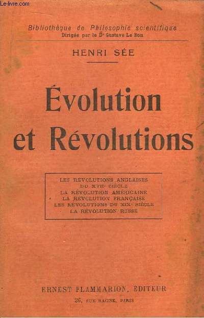 Evolution et Rvolutions