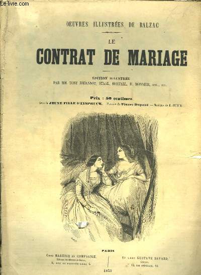 Le contrat de mariage.