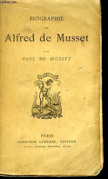 Biographie de Alfred de Musset.