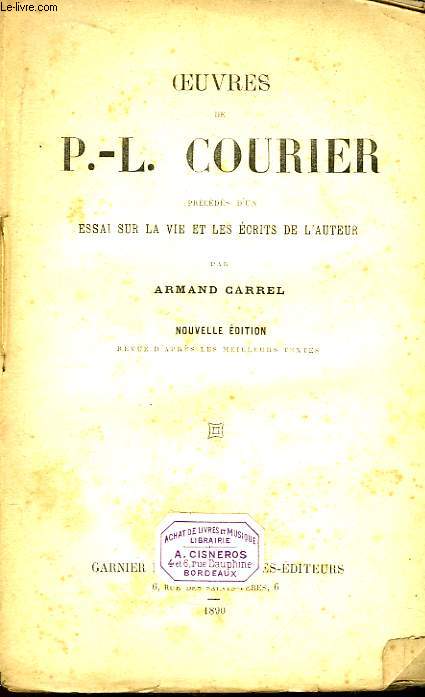 Oeuvres de P.-L. Courier.