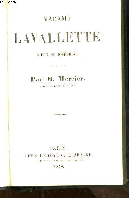 Madame Lavallette, nice de Josphine